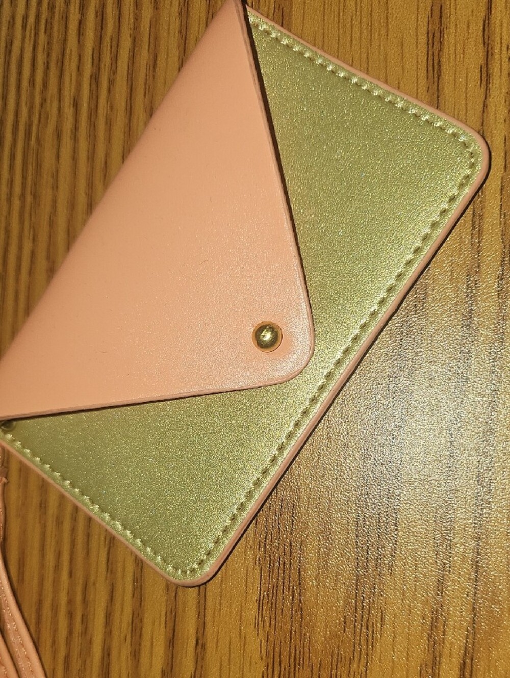 Minor History Peach and Gold Envelope Coin Purse - Picture 2 of 5